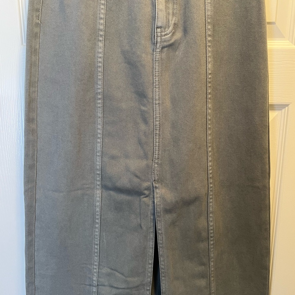 Blu Pepper Long Denim Skirt - Picture 3 of 9